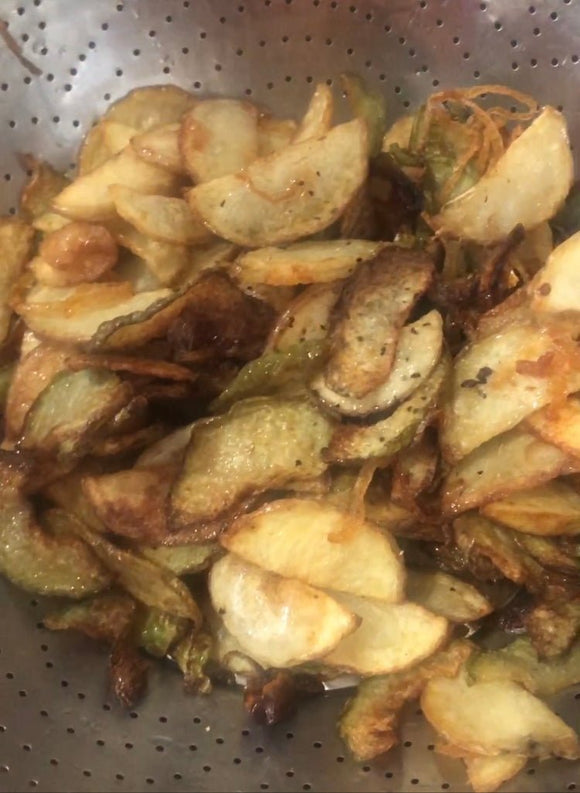Chayote squash and Potato sabzi - madihacreates