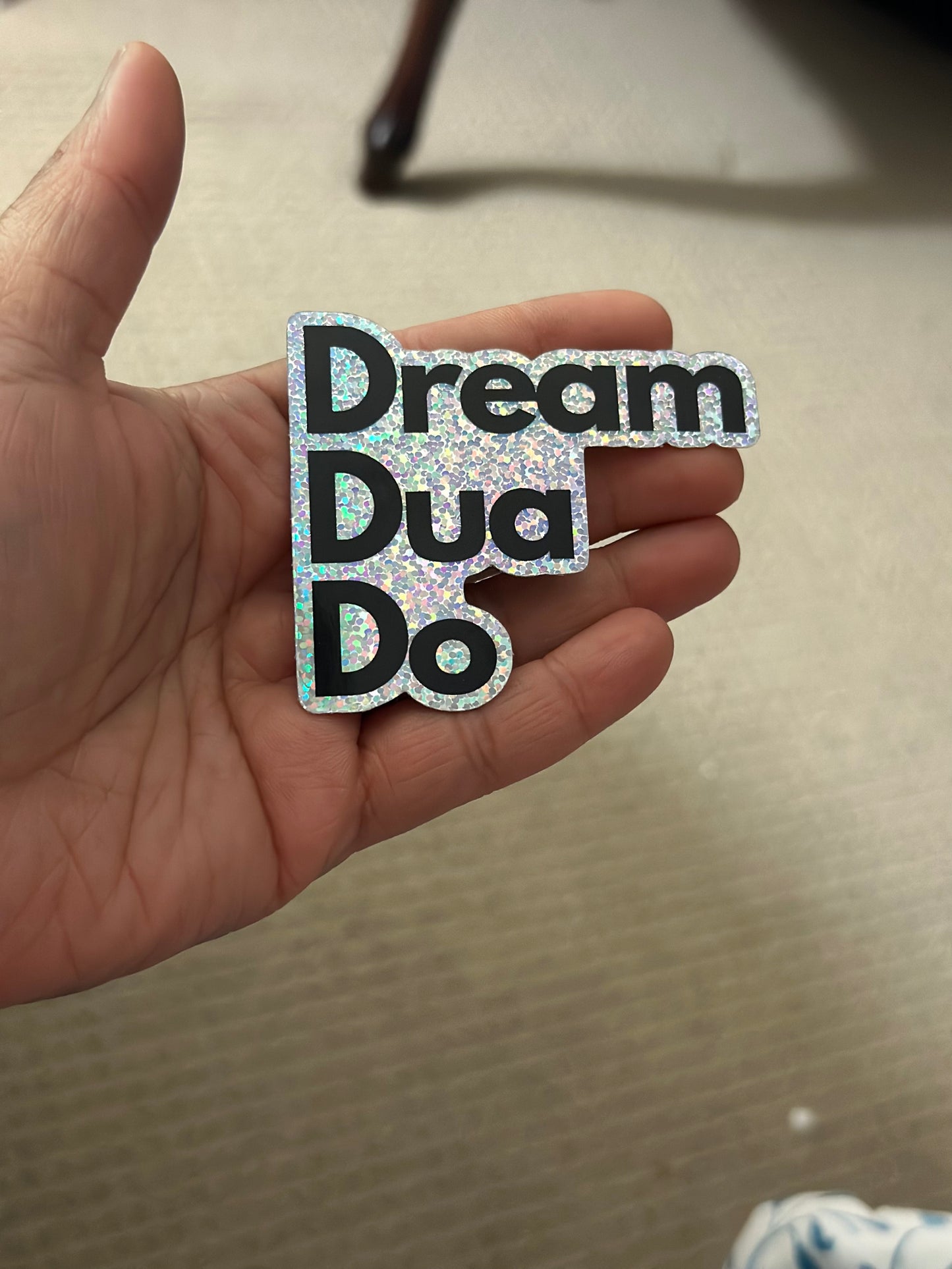 Dream Dua Do glitter sticker