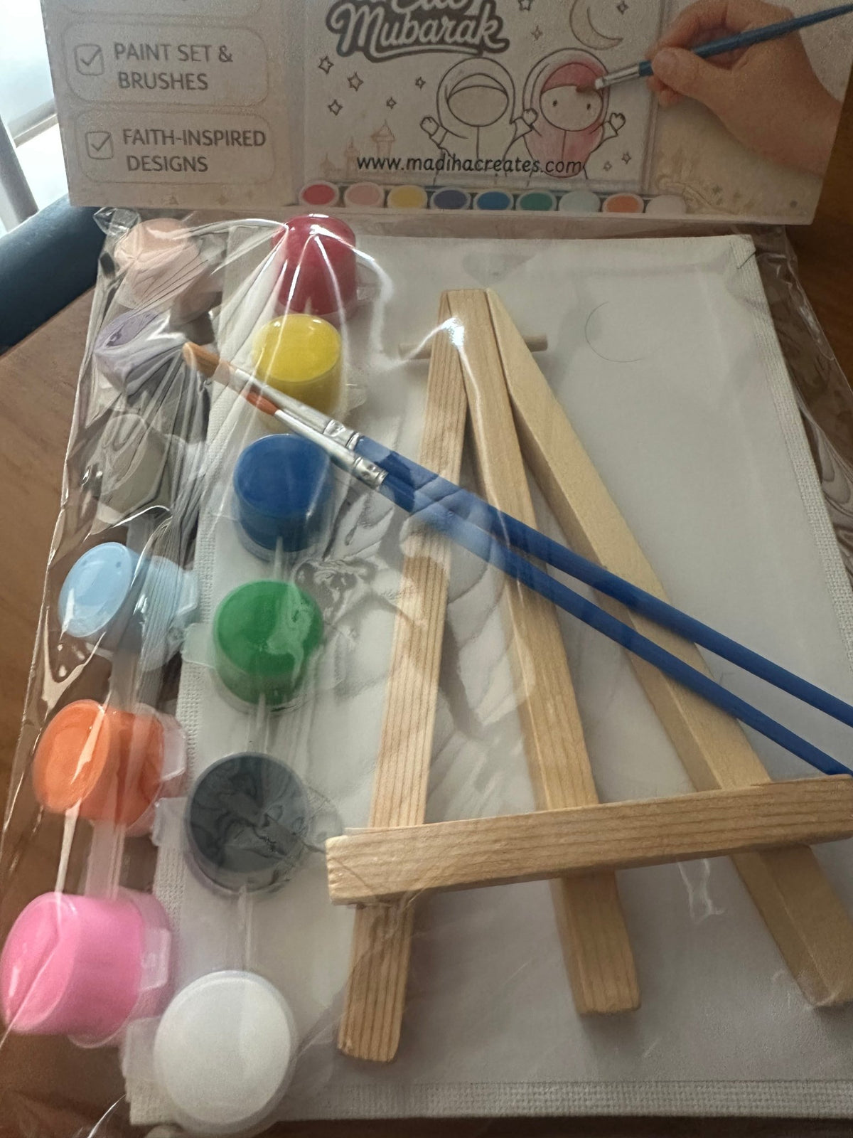 Islamic Paint Your Own Canvas Kit | Ramadan & Eid Activity for Kids | DIY Muslim Art Set - madihacreates