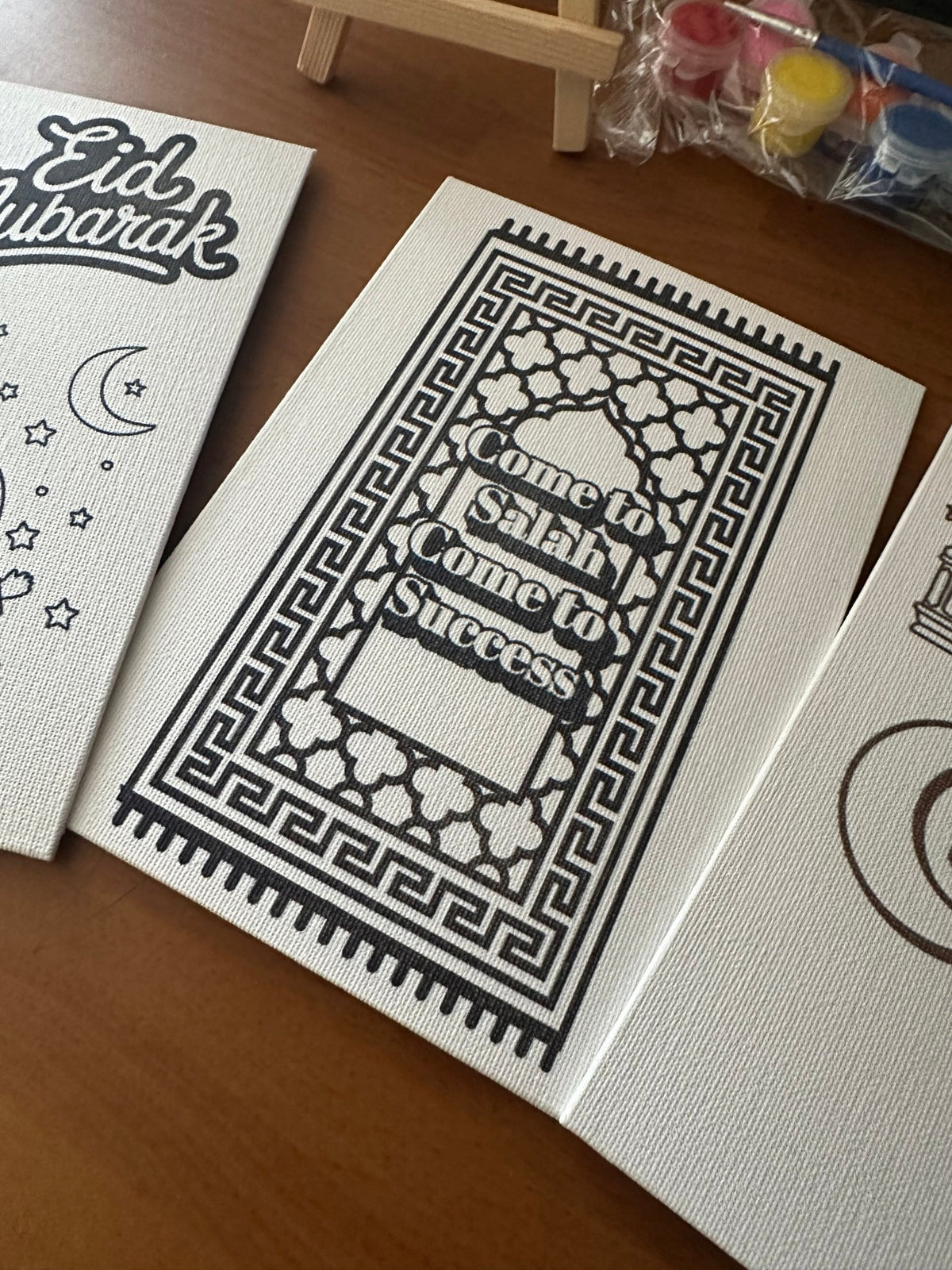 Islamic Paint Your Own Canvas Kit | Ramadan & Eid Activity for Kids | DIY Muslim Art Set - madihacreates