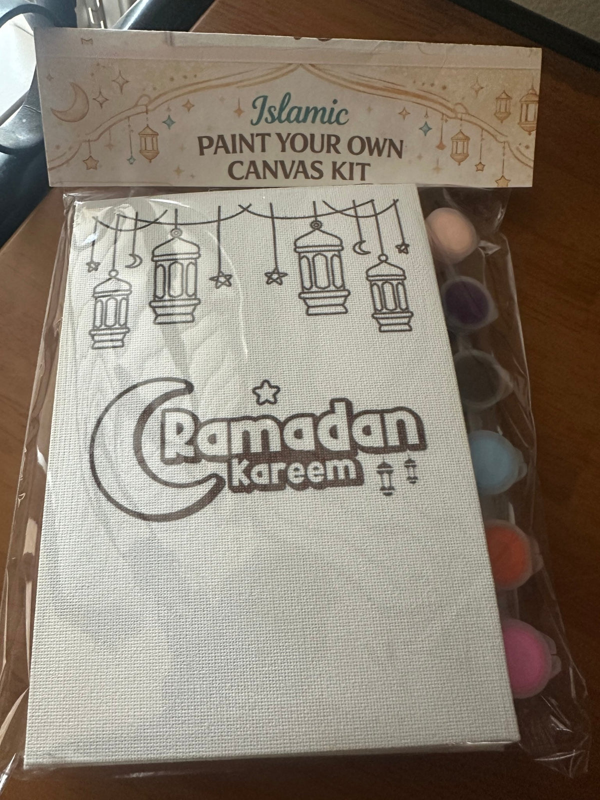 Islamic Paint Your Own Canvas Kit | Ramadan & Eid Activity for Kids | DIY Muslim Art Set - madihacreates