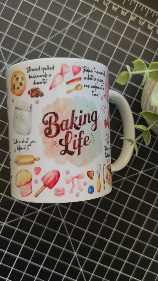 Baking life mug