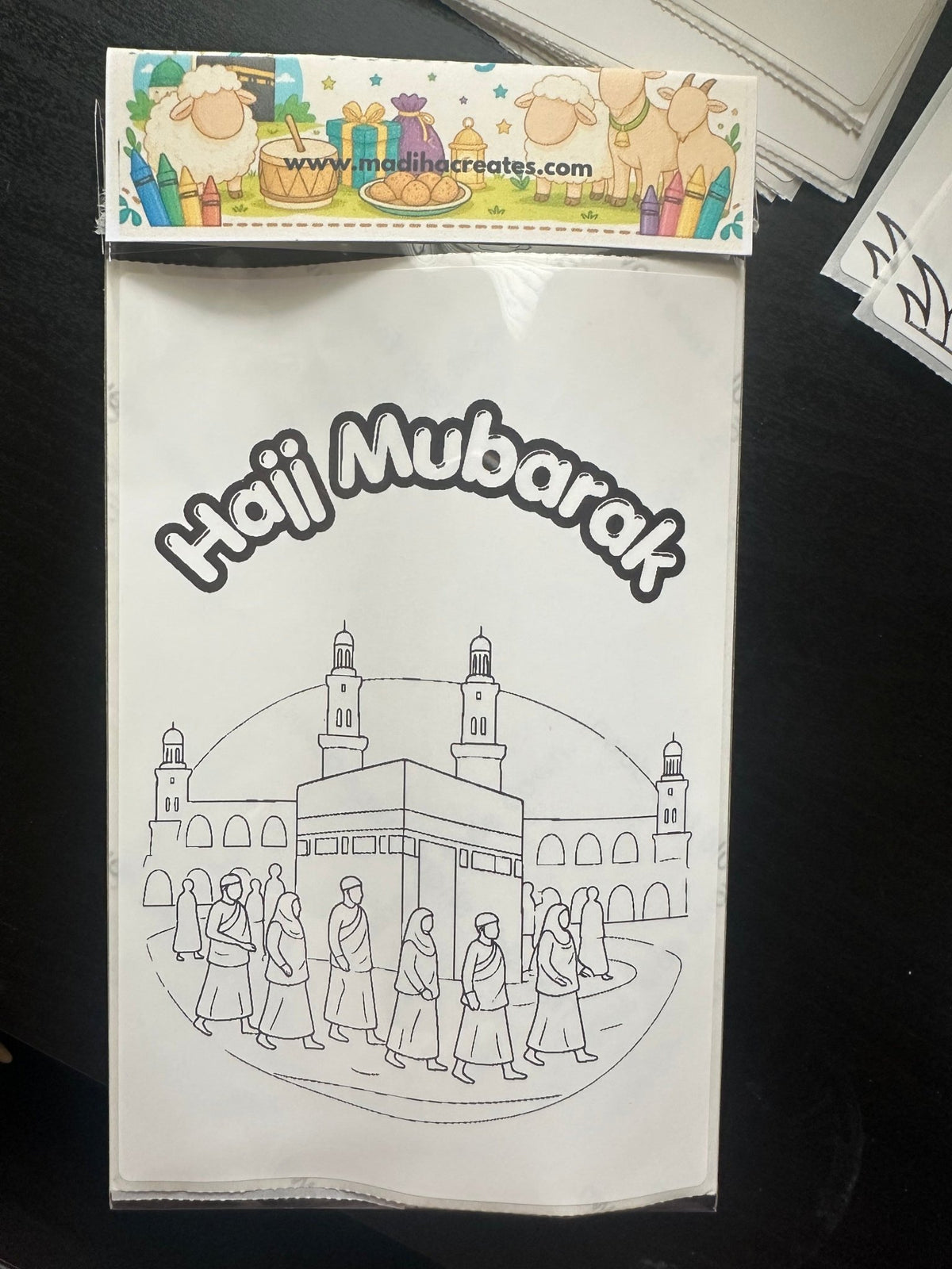 Ramadan & Eid, Eid ul adha and Hajj Kids Activity Kit | Islamic Party Favors | Coloring Pages with Crayons | Eid Mubarak Goodie Bag | Ramadan Kareem Gift for Kids - madihacreates