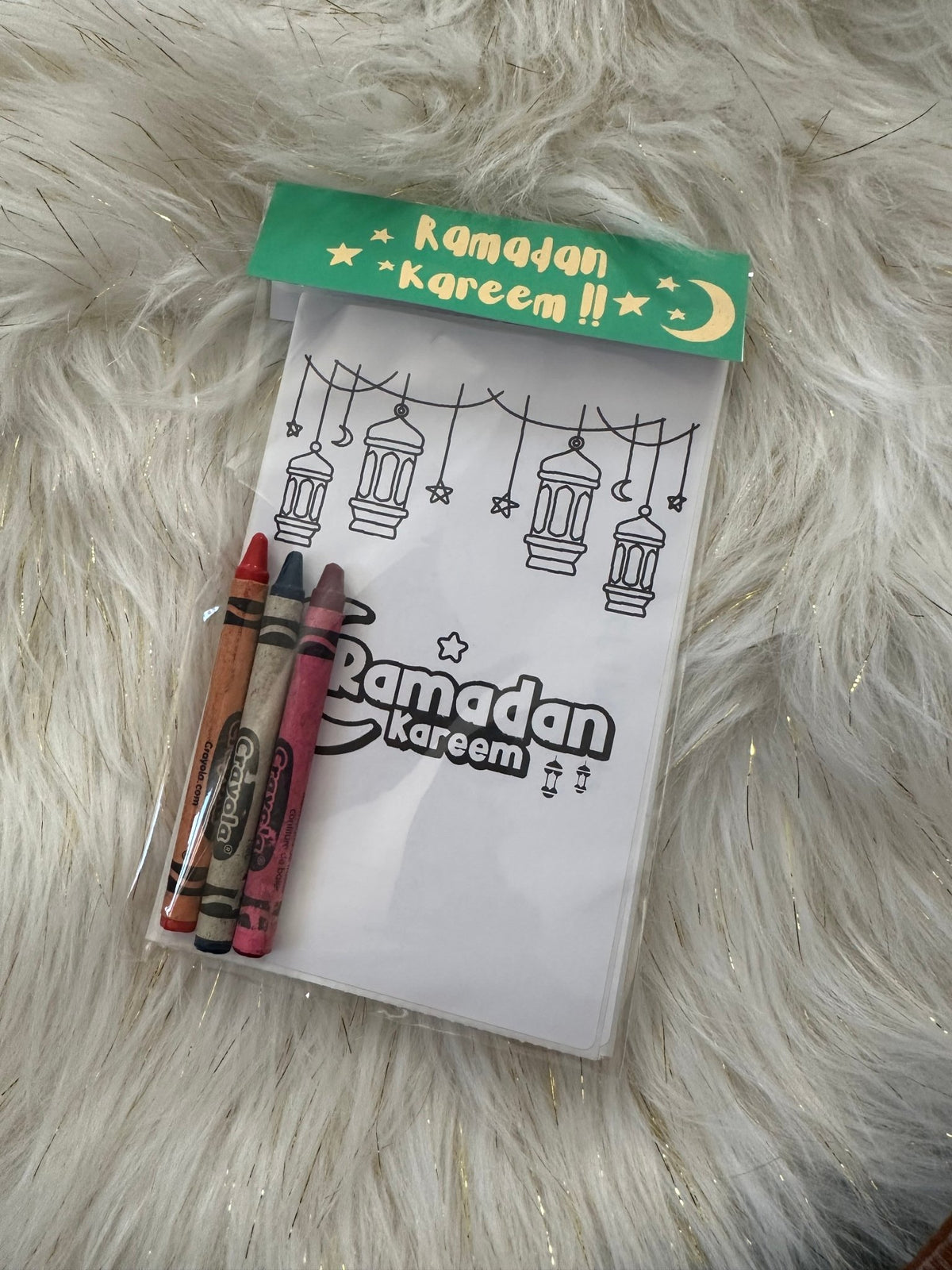 Ramadan & Eid Kids Activity Kit | Islamic Party Favors | Coloring Pages with Crayons | Eid Mubarak Goodie Bag | Ramadan Kareem Gift for Kids - madihacreates