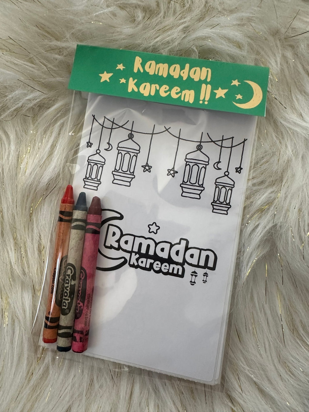Ramadan & Eid Kids Activity Kit | Islamic Party Favors | Coloring Pages with Crayons | Eid Mubarak Goodie Bag | Ramadan Kareem Gift for Kids - madihacreates