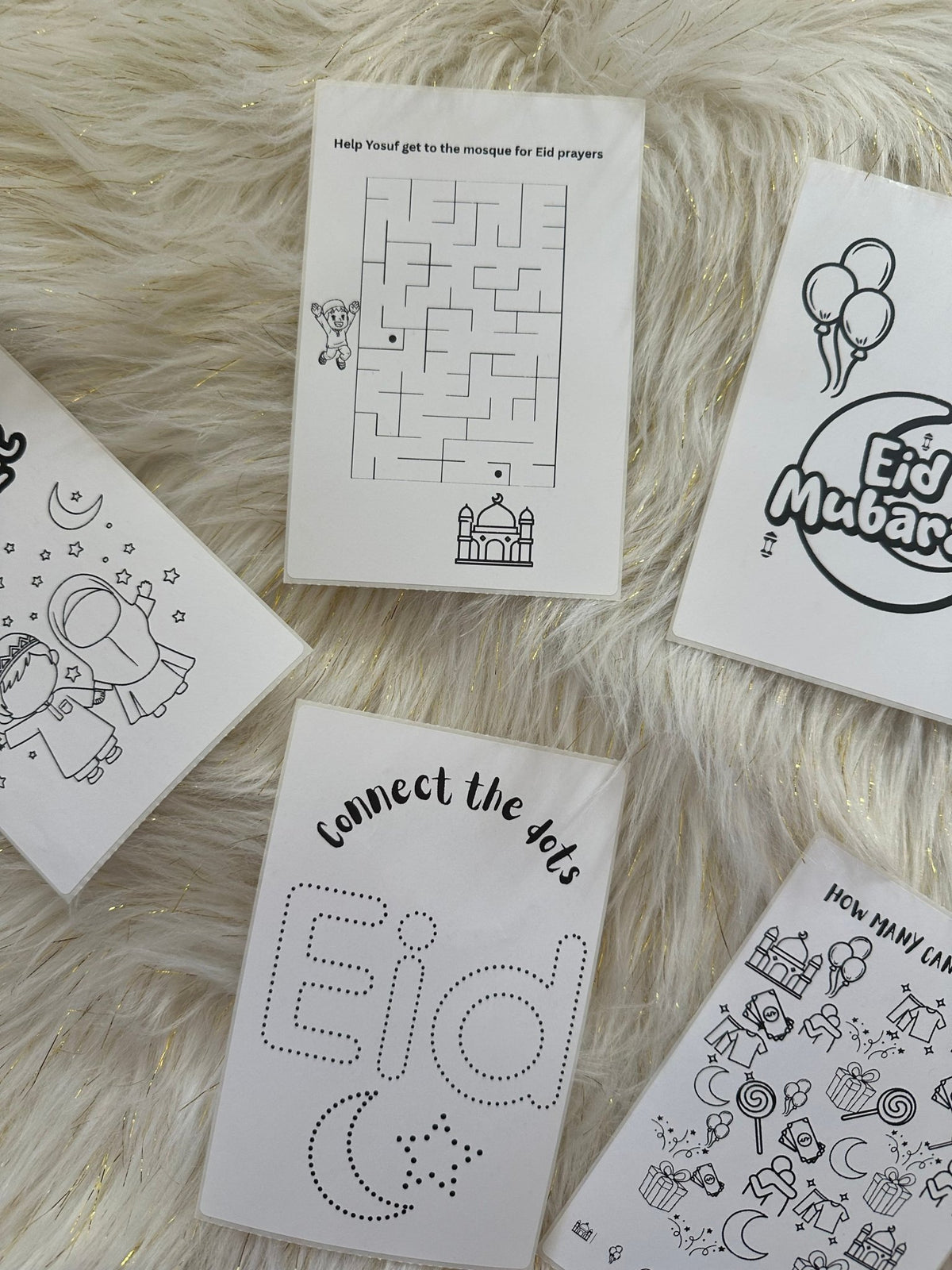 Ramadan & Eid Kids Activity Kit | Islamic Party Favors | Coloring Pages with Crayons | Eid Mubarak Goodie Bag | Ramadan Kareem Gift for Kids - madihacreates