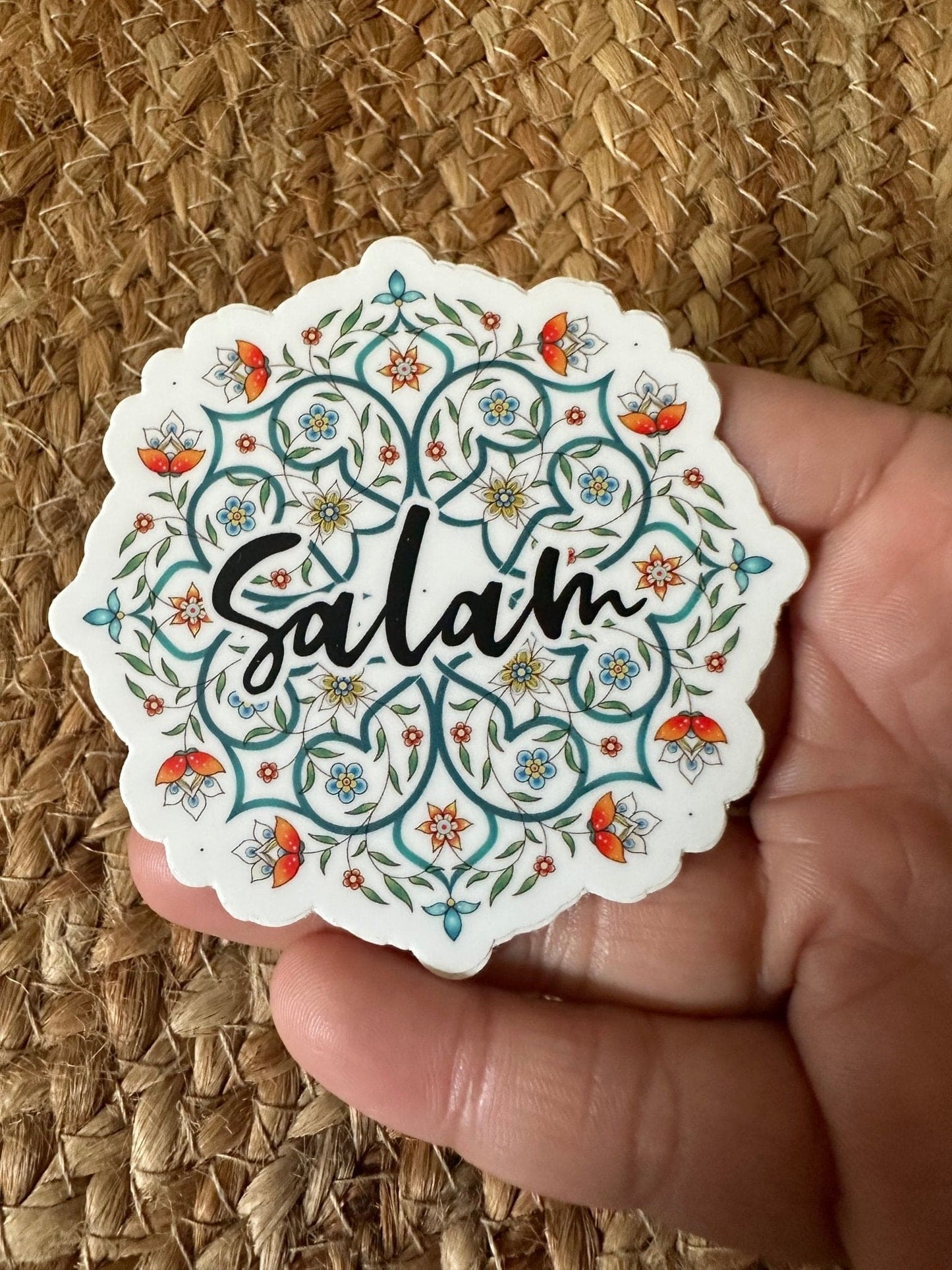 Salam arabesque sticker, Islamic reminder stickers - madihacreates