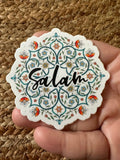 Salam arabesque sticker, Islamic reminder stickers - madihacreates