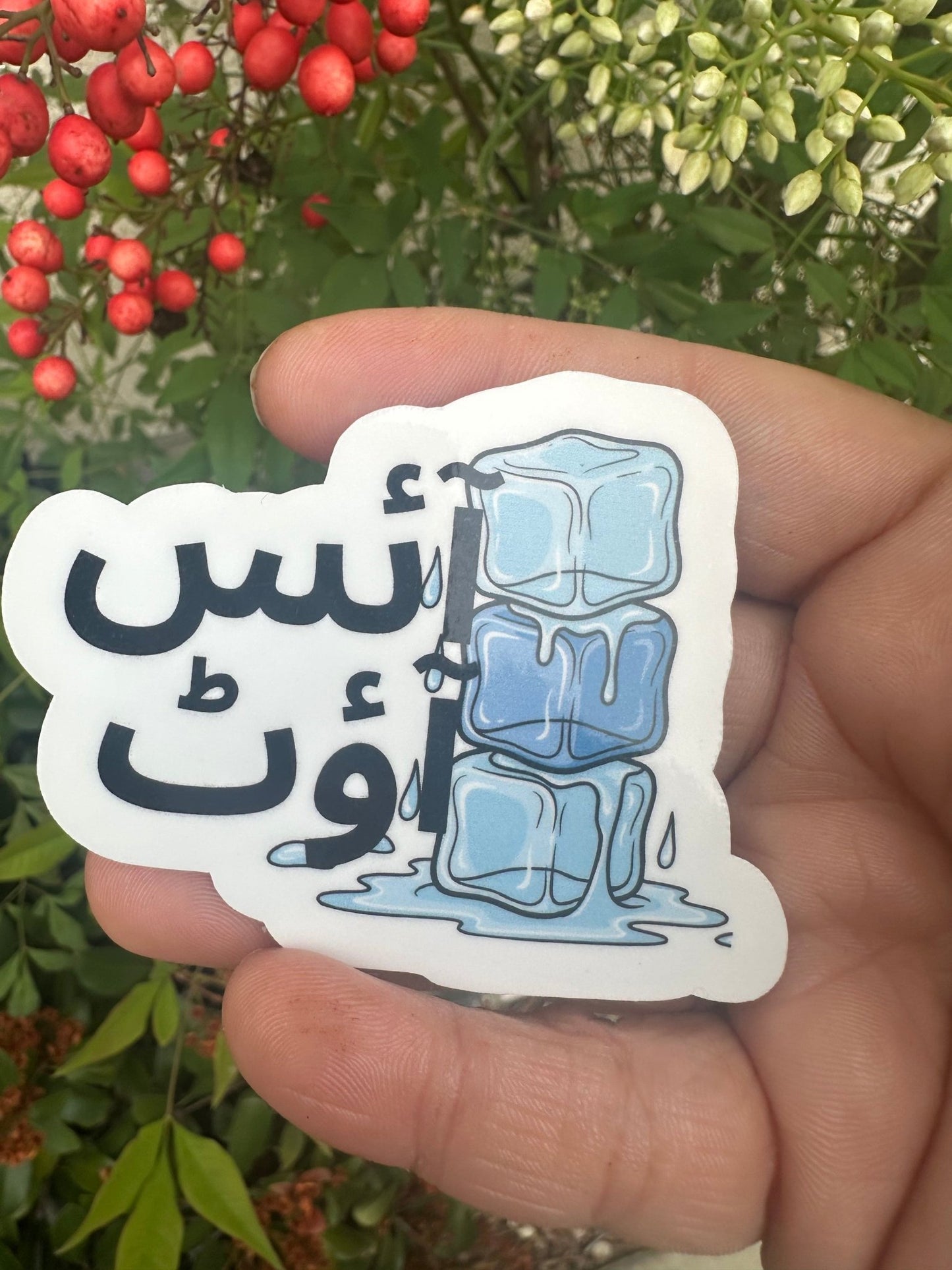 Urdu “Ice out” sticker آئس آوٹ - madihacreates