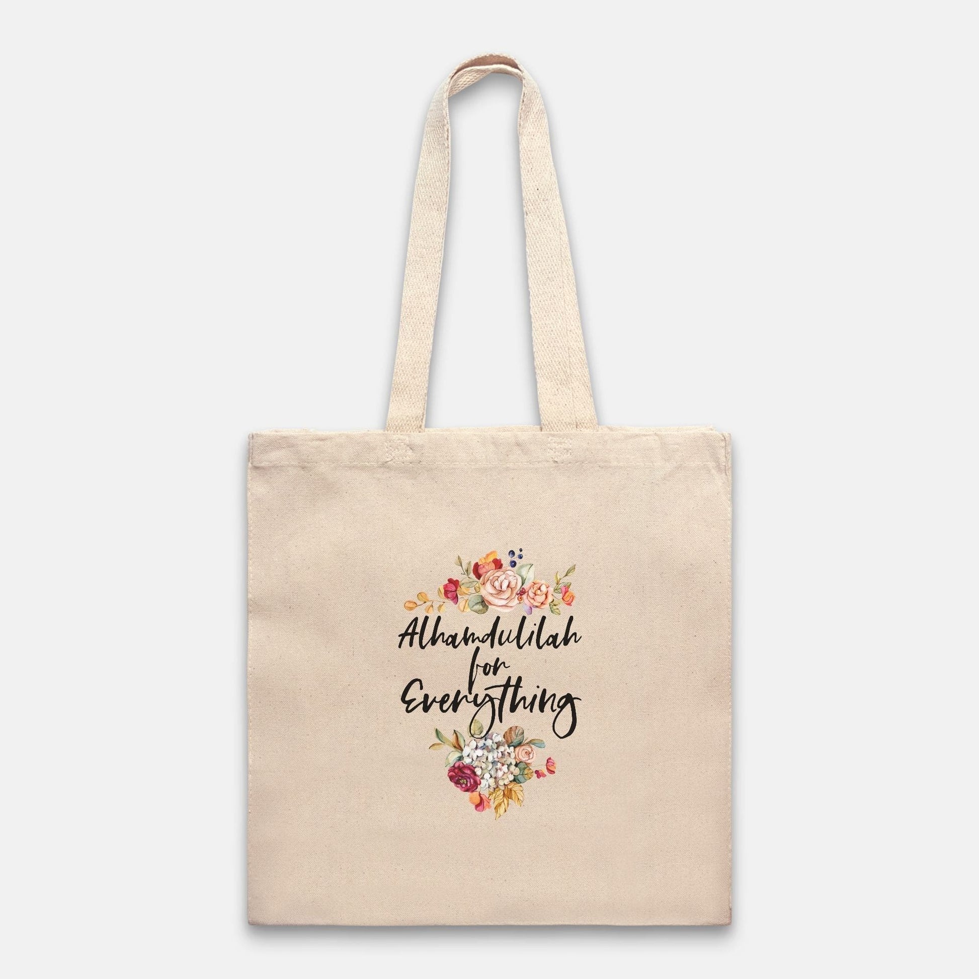 Alhamdulilah for Everything Tote Bag Heavy - madihacreates