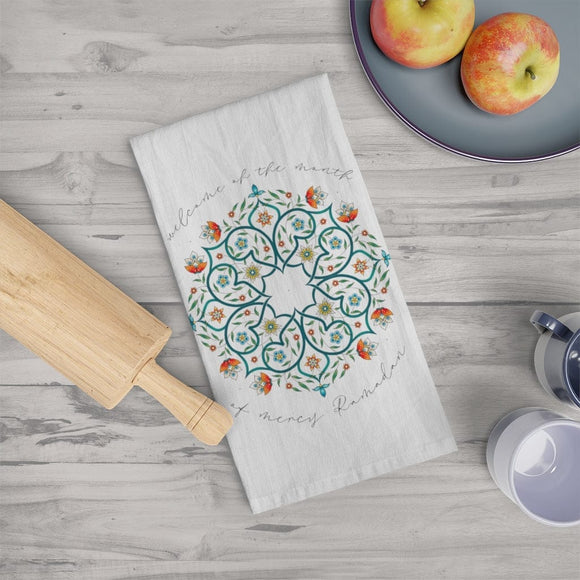 Arabesque Ramadan Tea towel-clearance - madihacreates