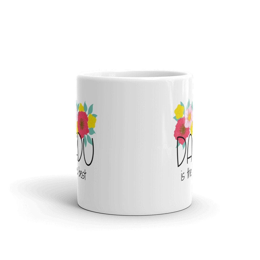 Dadu is the best mug , Paternal Grandmother gift ,beautiful floral design mug - madihacreates