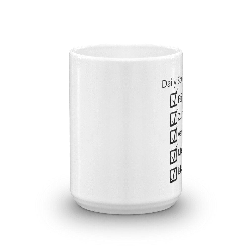 Daily Soul Fuel Checklist  Mug, Daily Salah checklist mug,Salah Mug - madihacreates