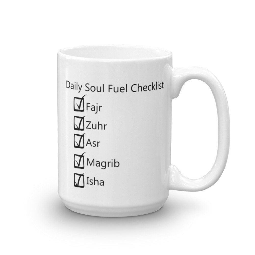 Daily Soul Fuel Checklist  Mug, Daily Salah checklist mug,Salah Mug - madihacreates