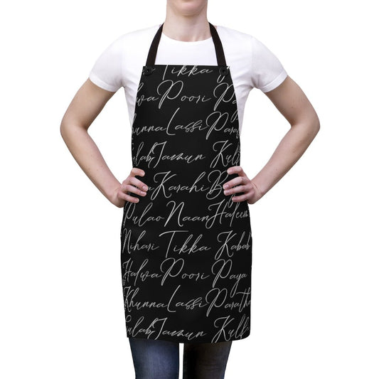 Desi Kitchen Apron (black)