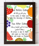 Dua Before and After Eating fun fruity printable - madihacreates