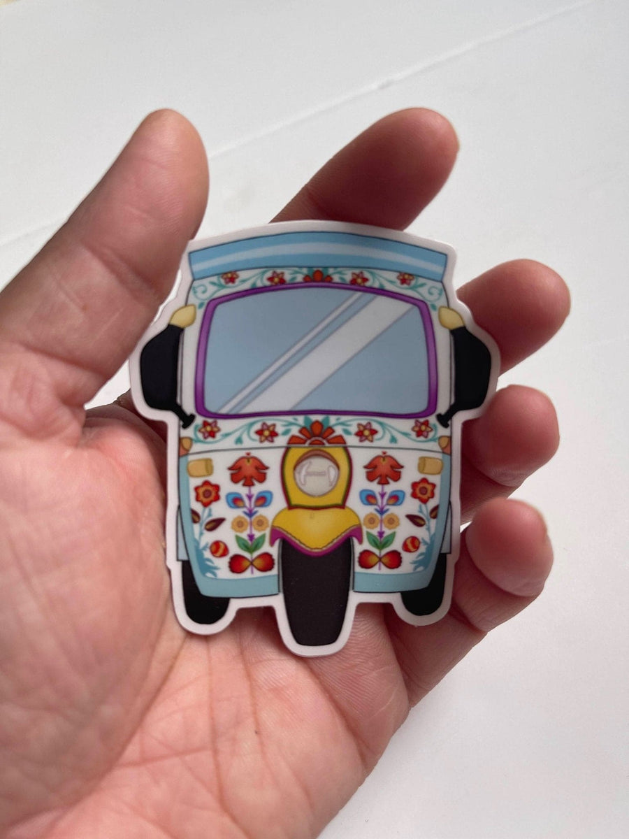 floral-rickshaw-rickshaw-stickerpakistani-truckart-sticker-pakistani ...