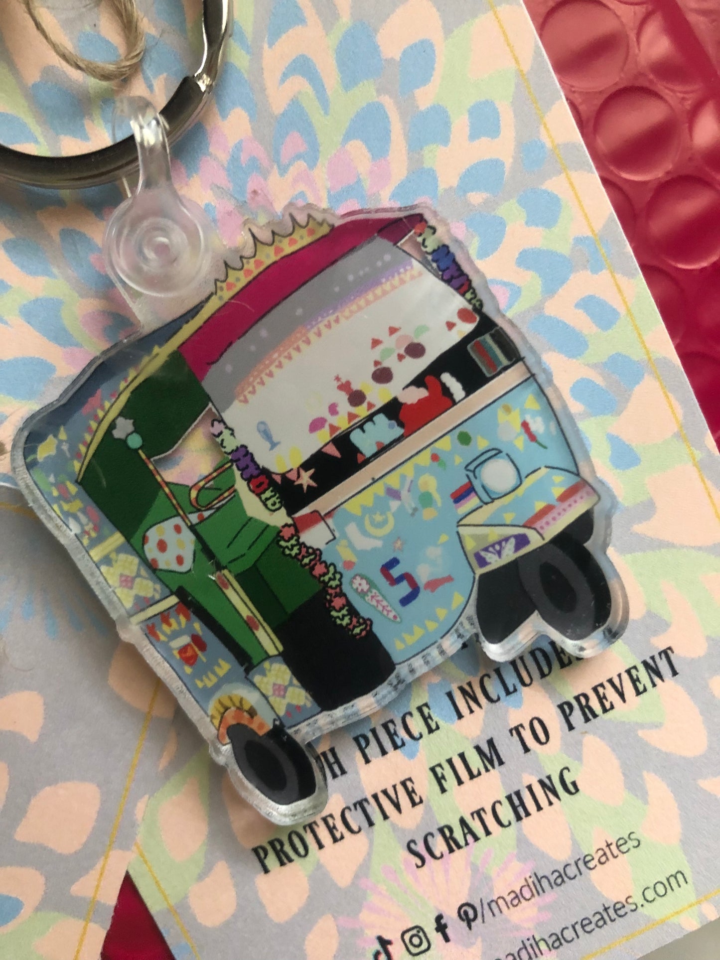 Karachi Rickshaw keychain ,Pakistani truckart