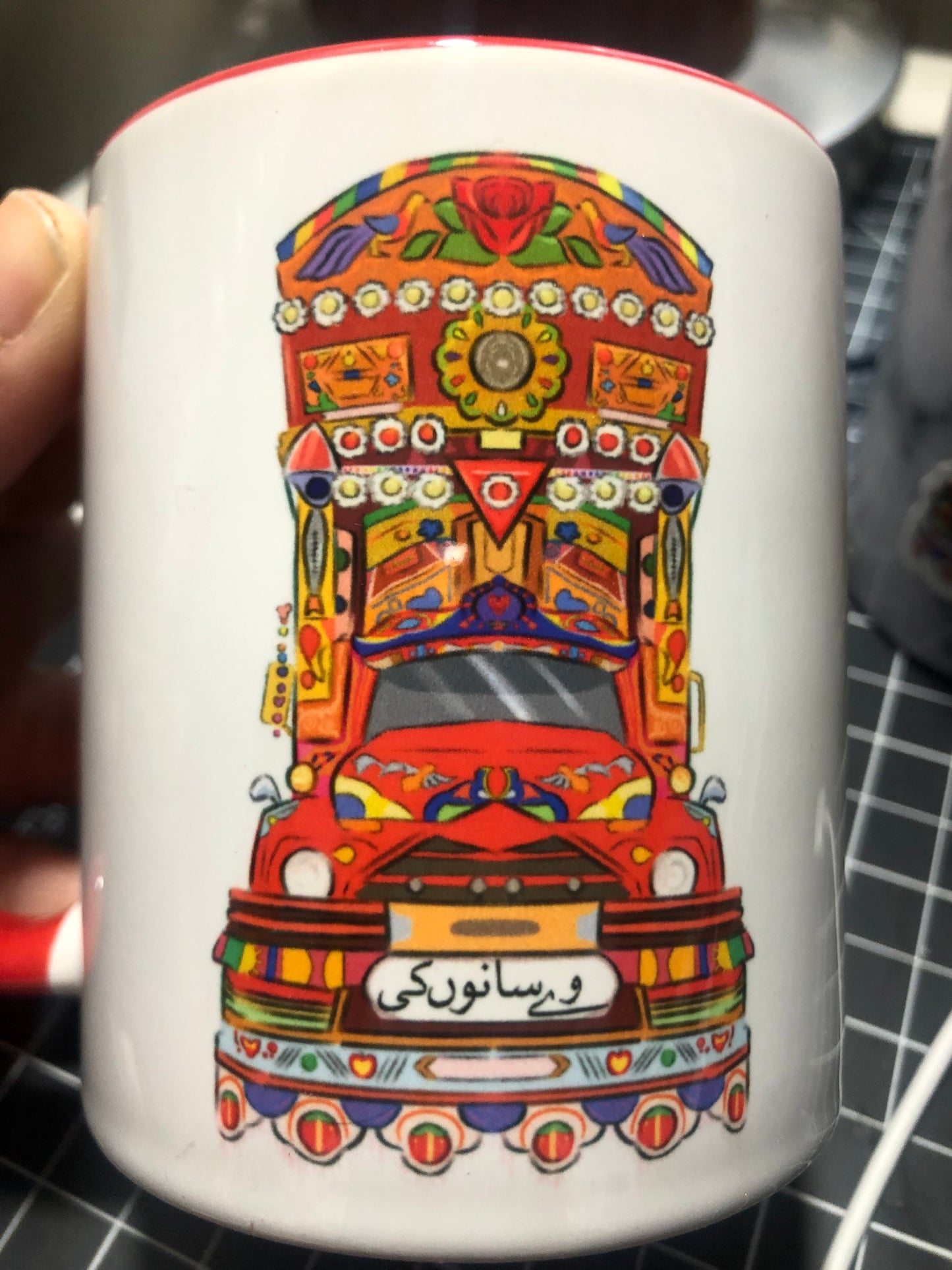 Pakistan TruckArt mug  “waay sanu ki”,