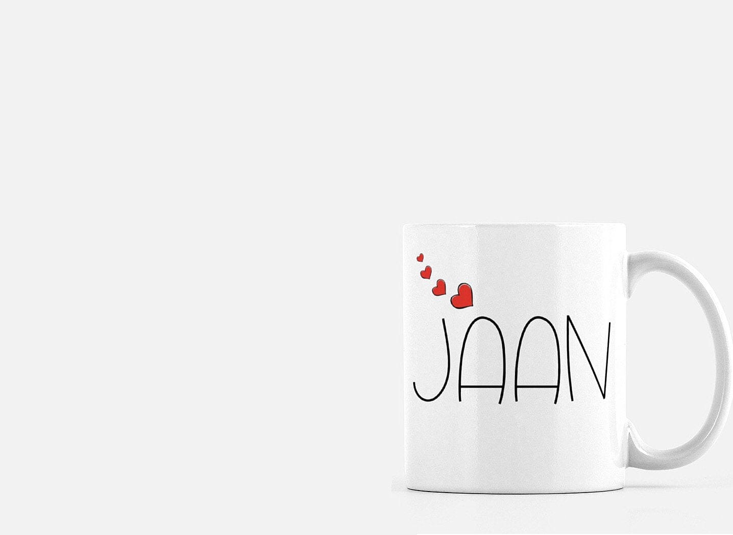 Jaan and Janu mugs, two different style, romantic couples gift,anniversary gifts, Valentine’s Day gift, - madihacreates