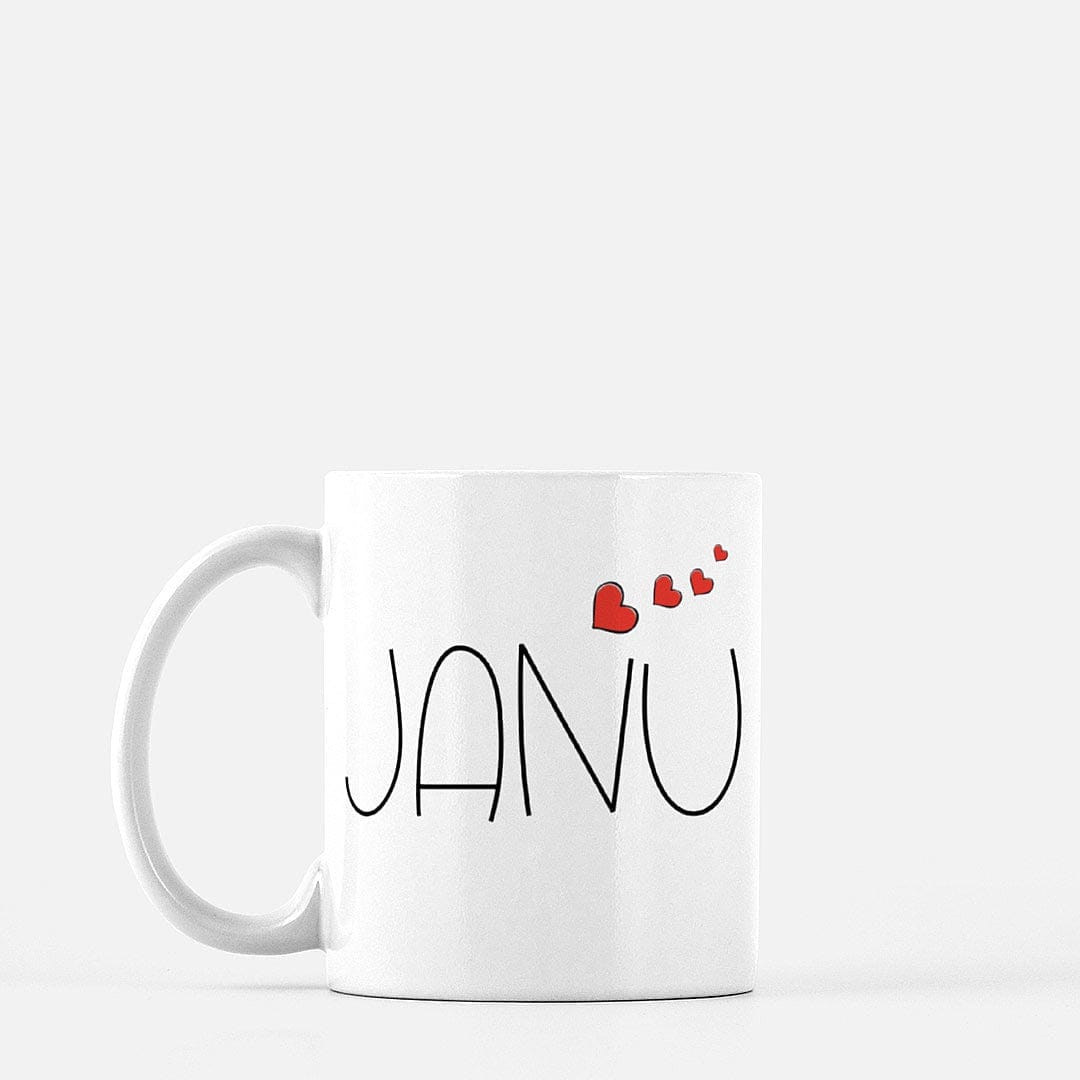 Jaan and Janu mugs, two different style, romantic couples gift,anniversary gifts, Valentine’s Day gift, - madihacreates