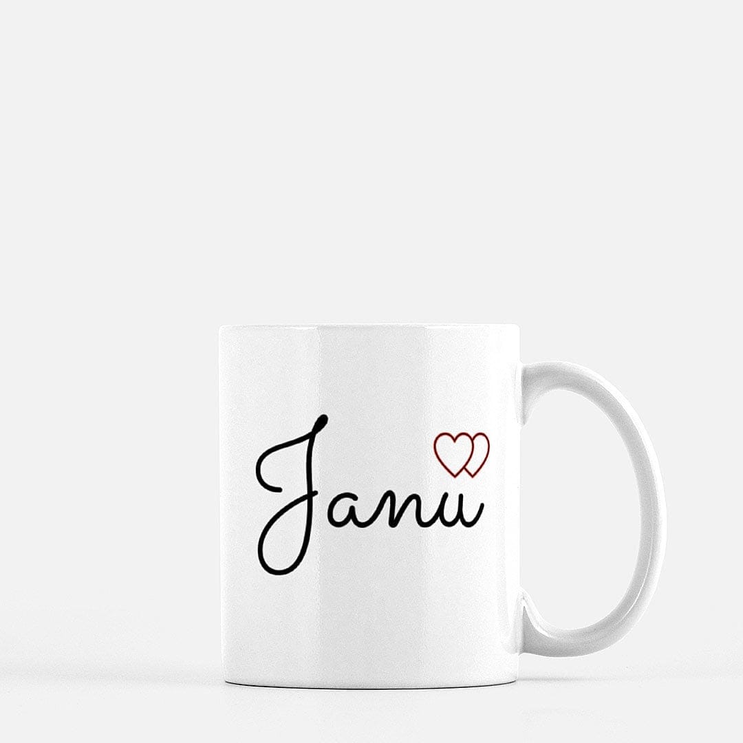 Jaan and Janu mugs, two different style, romantic couples gift,anniversary gifts, Valentine’s Day gift, - madihacreates