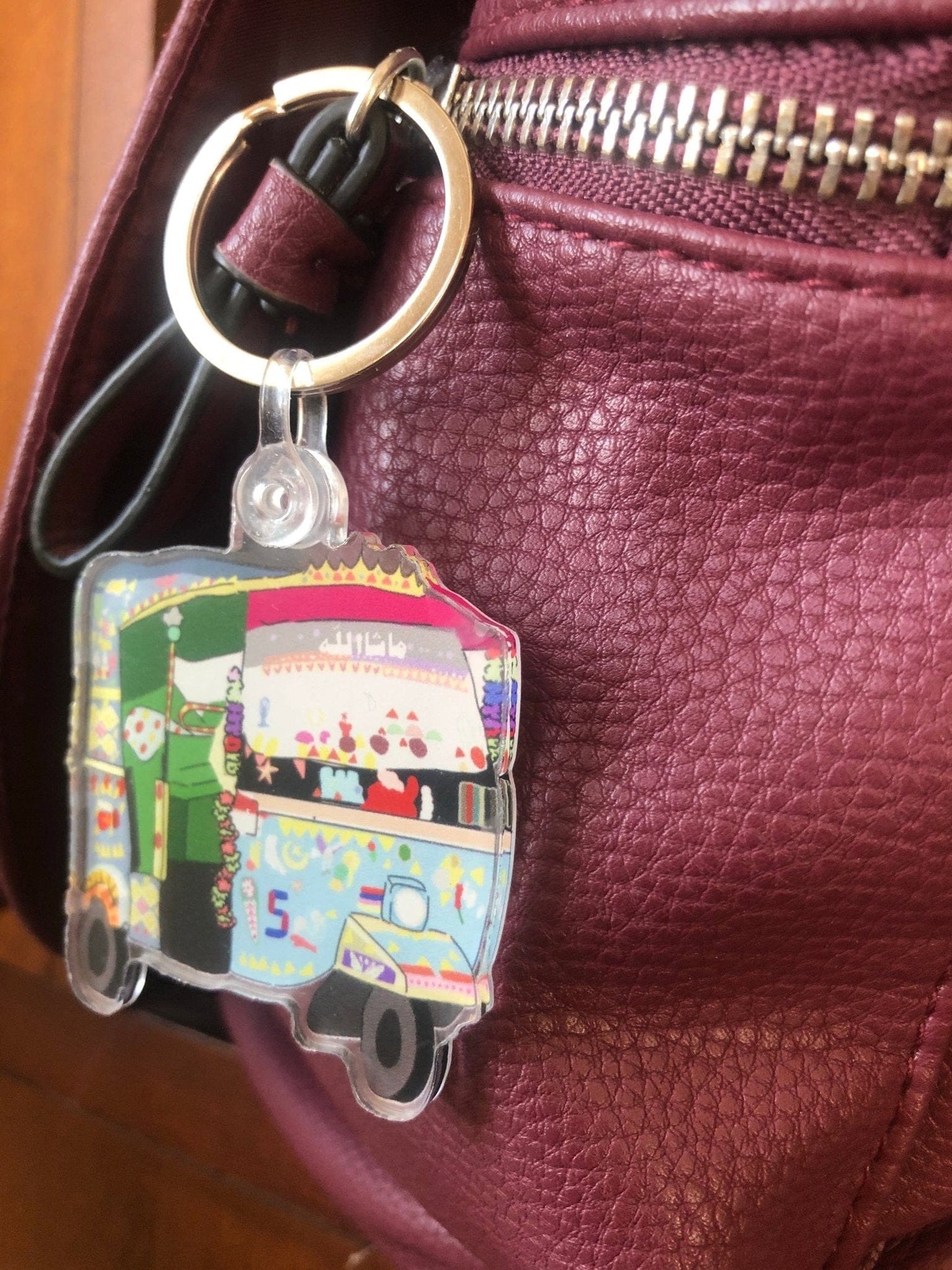 Karachi Rickshaw keychain ,Pakistani truckart - madihacreates