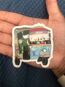 Karachi Rickshaw Sticker, Pakistani truckart - madihacreates